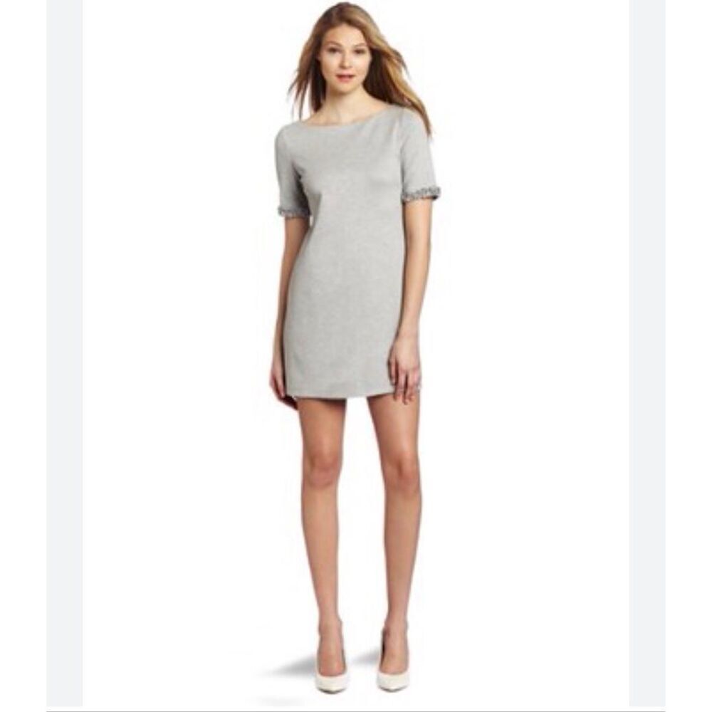 Bailey 44 Shirt Dress Embellishment Sleeves grey size medium